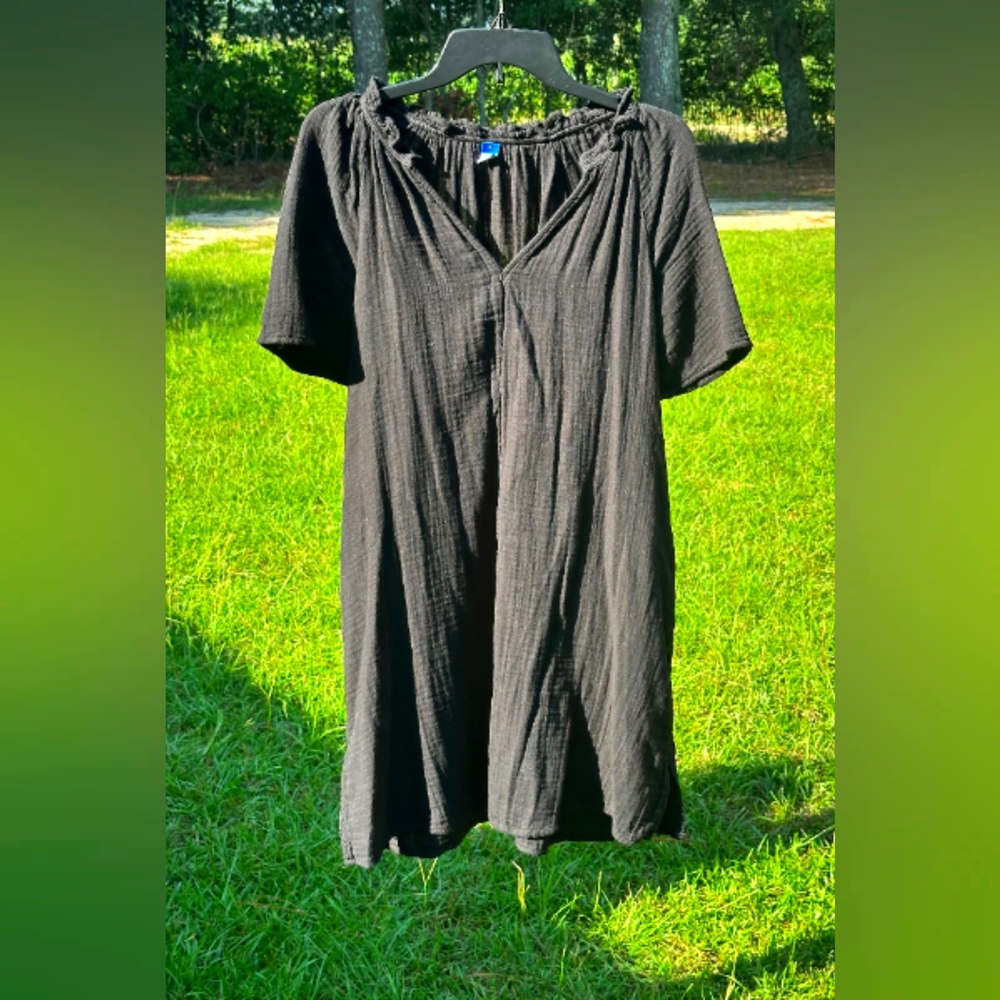 Old Navy Elegant Black Tunic Dress